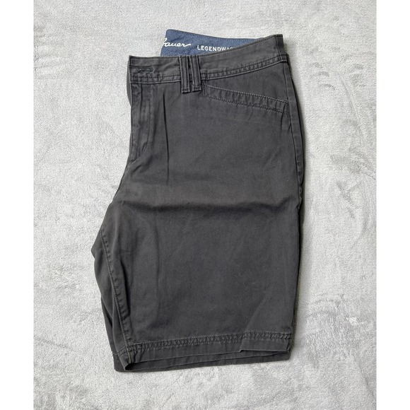 Eddie‎ Bauer Shorts 12 Grey Chino Flat Front Casual Outdoors - Picture 9 of 10